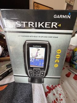 Garmin Striker 4 3.5 Inch Fishfinder with Built-in GPS and CHIRP Sonar – Like New, Opened Once to Test