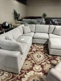 Thomasville Lowell 6pc fabric sectional modular