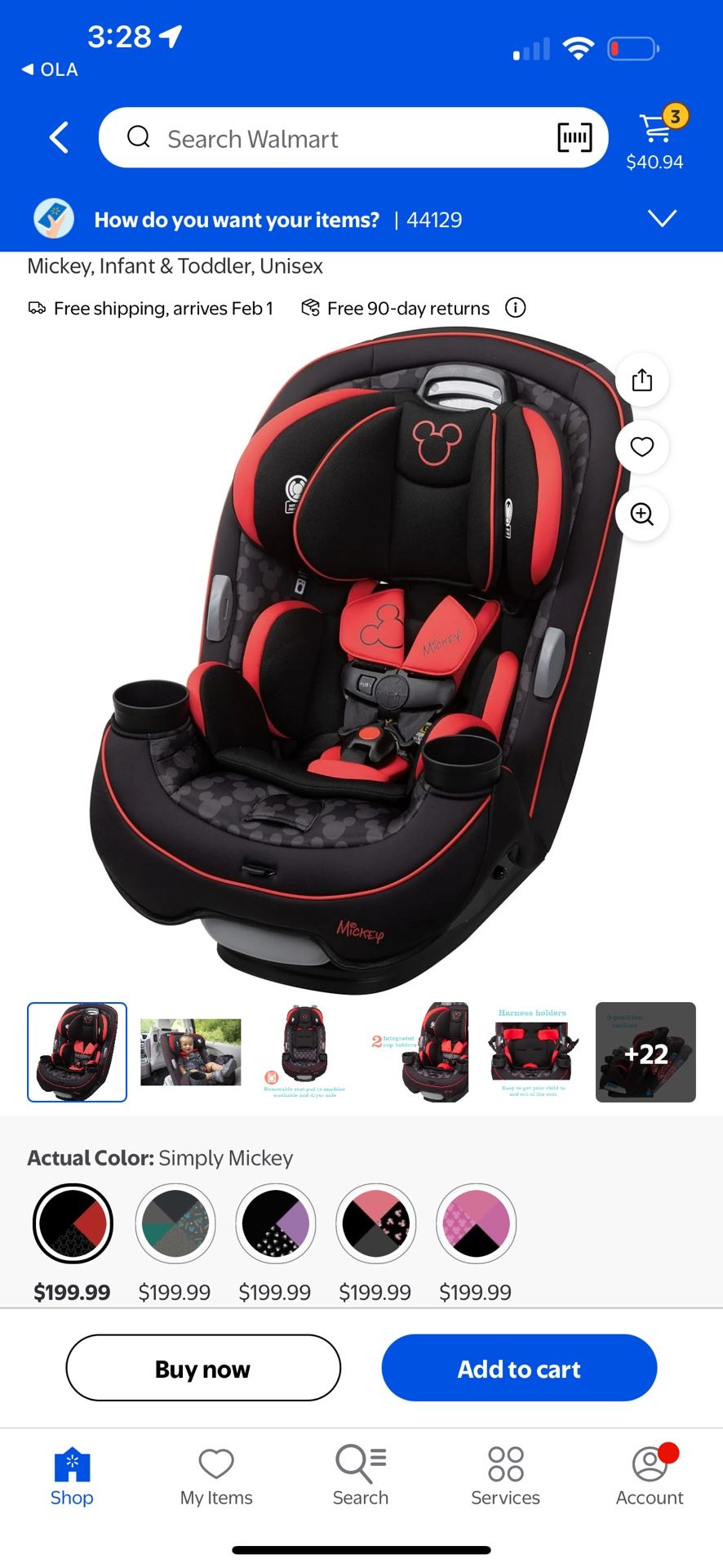 Disney Car Seat