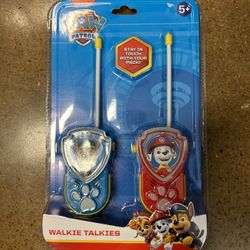 NWT Licensed paw patrol walker talkie 