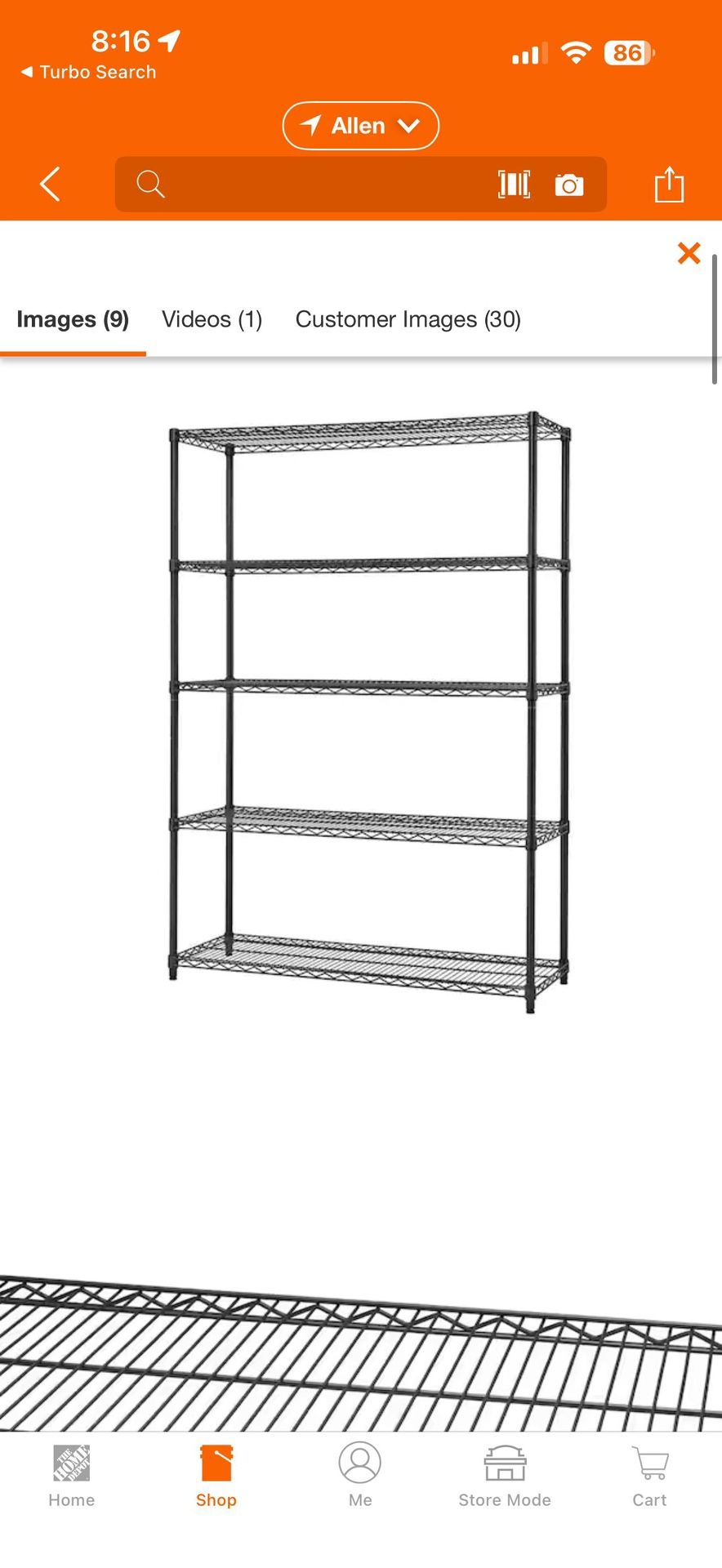 Garage Storage Shelves (New)