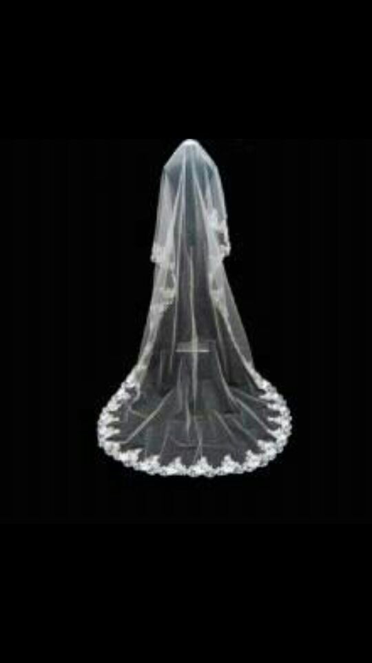Cathedral wedding veil new never used