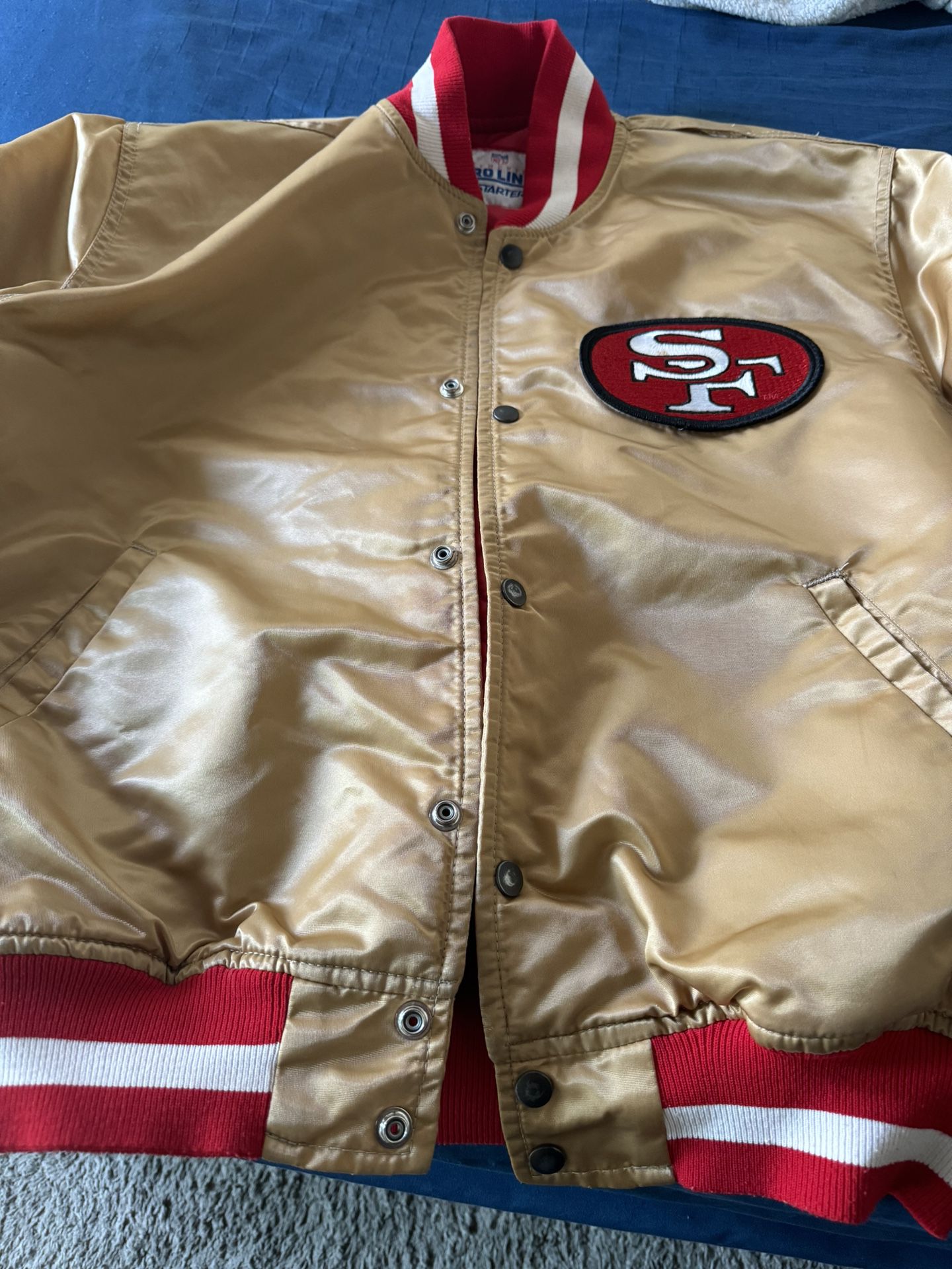 49er’s Late 1980’s Or Early 1990’s PRO LINE NFL STARTER Jacket.  Make Me An Offer 