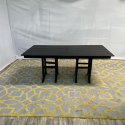 ( Delivery Available ) Sol Black Outdoor Dining Table