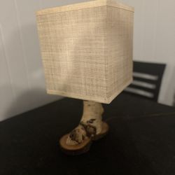 Handcrafted Real Wood Lamp 