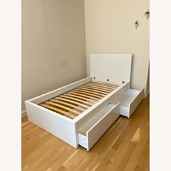 ikea White Twin Size Bedframe 
