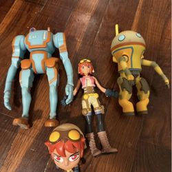 Super7 Netflix Anime Eden Supervinyl Action Figure (E-92)（A-37）4 toys for 15$