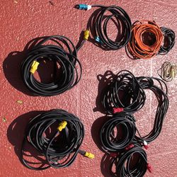 10 PC Extension Cords Ungrounded Power Cables 