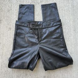 Maxik Faux Leather Pants Black Moto leather Pants size L