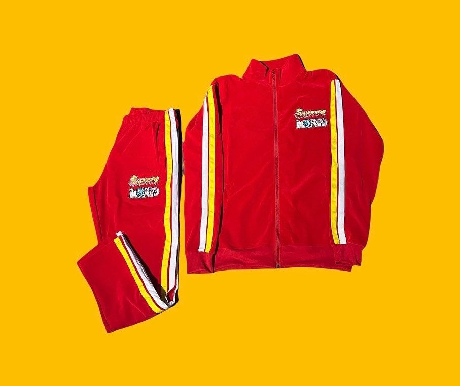 Swrld18 Velour Tracksuit