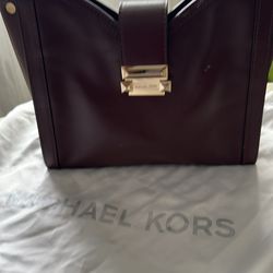 Maroon Michael Kors bag