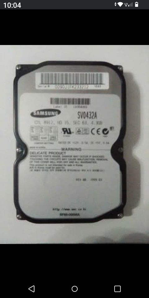 Samsung Spinpoint SVO432A 4.3GB Internal Hard Disk Drive