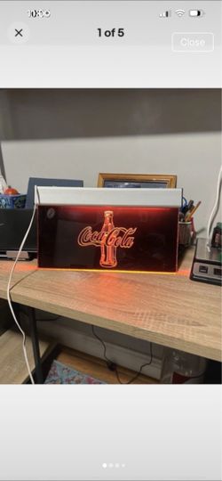 Coca-Cola lighted sign