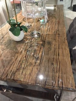 Modani Samana Distressed wood Dining Table