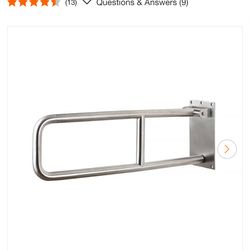 CSI Bathware 29 in. Flip-Up Grab Bar in Satin Peened