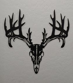 Metal Art Deer Skull