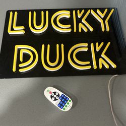Custom Lucky Duck Neon Sign