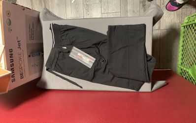 Greys Anatomy Spandex Stretch Kim 3 Pocket Logo Waist Cargo Pants Black Small Brand New