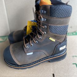 STEEL TOE WORK BOOTS SIZE 8