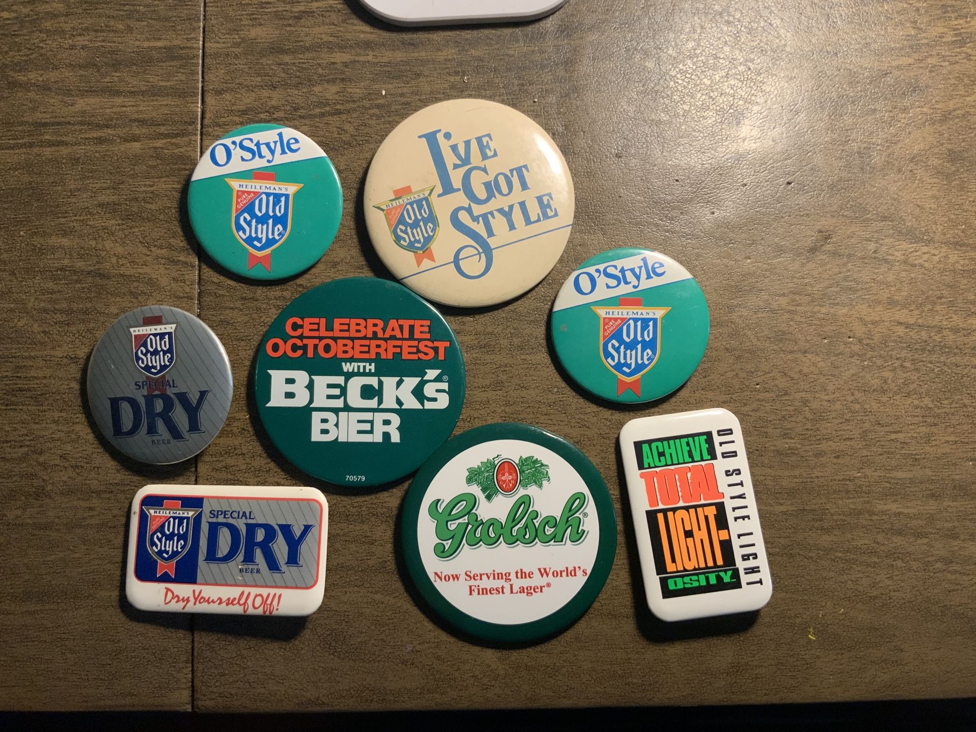 Beer Advertising Buttons 