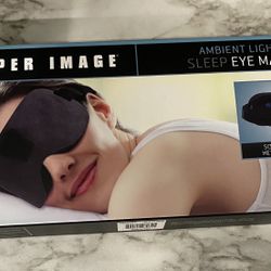 Brand New Sharper Image Ambient Light Sleep Mask