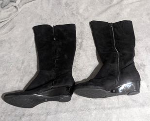 Women's Impo Stretch Wide Calf Wedge Boot Size 8