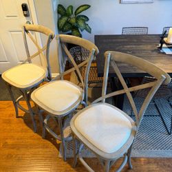 Restoration Hardware Madeleine Barstool Chairs Island  RH  26” RH 