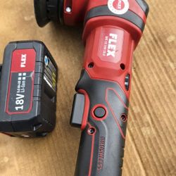         FLEX
18-VOLT MAX  LITHIUM ION BRUSHLESS CORDLESS  ORBITAL POLISHER  WITH HIGH CAPACITY  5.0AH BATTERY 