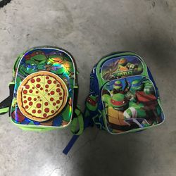 Two Teenage Mutant Ninja Turtles backpacks