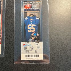 Giants / Patriots 8/29/2012 METLIFE Stadium