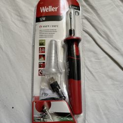 Weller 12-Watt Cordless Soldering Iron with Lithium-Ion Rechargeable Battery NEW, OPEN PACKAGE Soldering iron only needs 45 seconds to heat-up USB cha