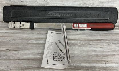 Snap On1/2" Drive SAE Adjustable Click-Type Fixed Head Torque Wrench (A1G009144)