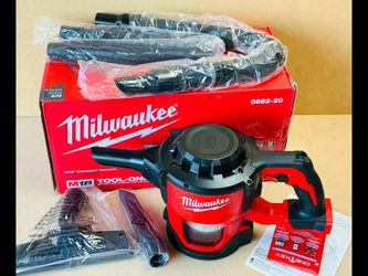 Milwaukee 0882-20 Bagless M18 18-Volt Lithium-Ion Cordless HEPA Compact Handheld Vacuum (Tool-Only)