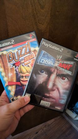Damaged disc ps2 games with case and booklets