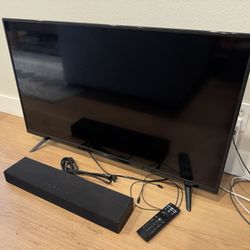 Vizio 4k Smart 40in Tv And Soundbar 