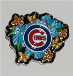 Chicago Cubs "FLORAL BULLSEYE" Logo Collector's Pin By WinCraft (UNUSED) MINT CONDITION!🤯 Please read description.