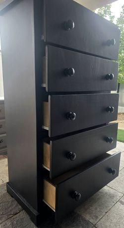 Solid wooden dresser.
