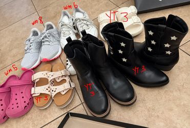 Shoes, boots, crocs, clothes
