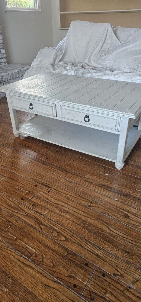 Coffee Table White Chalk Paint