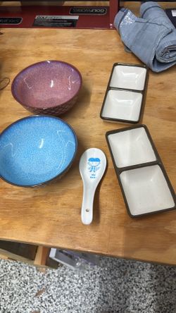 Some Bowls And Plates