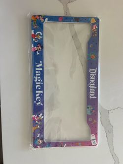 New Disneyland Magic key license plate frame and magnet