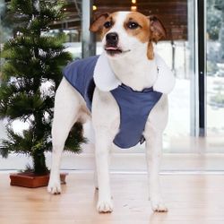 🐾  Dog Show & Tail, The Pupsicle, Blue With Sherpa Jacket, NWT