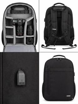 Caden Camera Backpack with Dividers