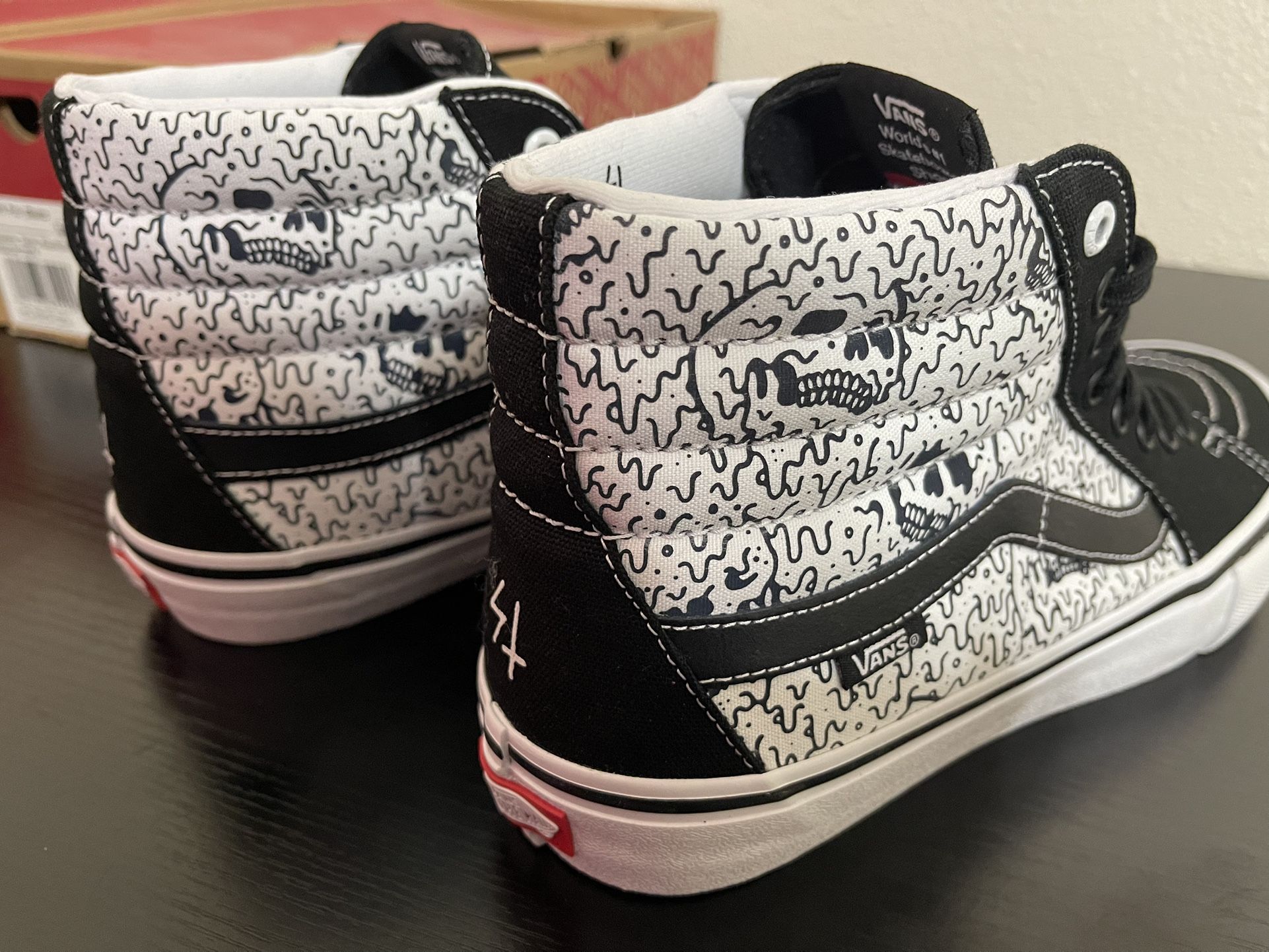 Vans X Sketchy Tank Sk8-Hi Pro 'Black/White' US 10.5 for Sale in