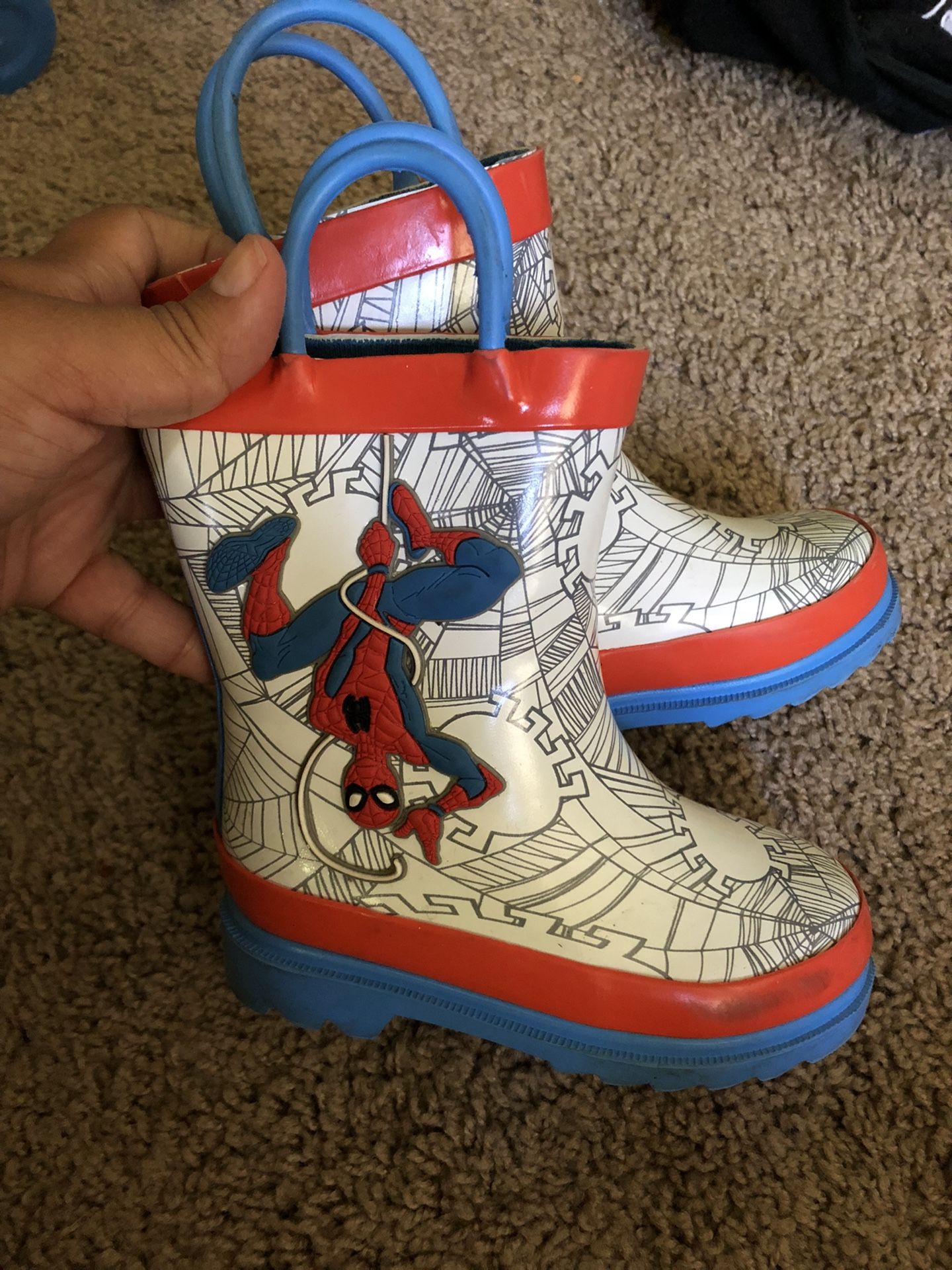 Toddler Spider-Man Rain Boots - size 7