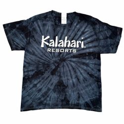 Colortone Youth M 10-12 Kalahari Black Gray Tie-Dye T-Shirt Crew Neck Cotton