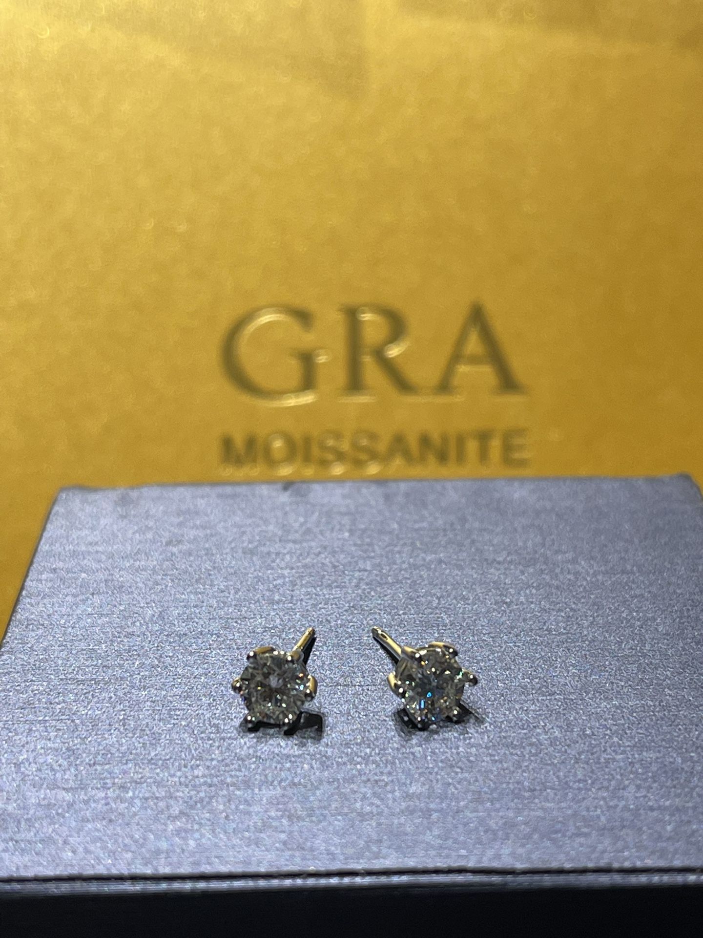 Moissanite Stud Earrings 0.5ct