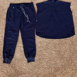 Figs Navy Scrub Set Medium