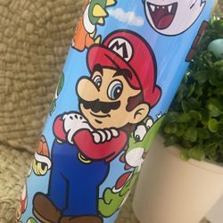 Super Mario 20oz Skinny Tumbler