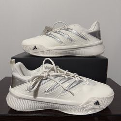 Adidas Dame Certified 3 Low Basketball Shoes White Silver IH8468 Men's Size 10.5